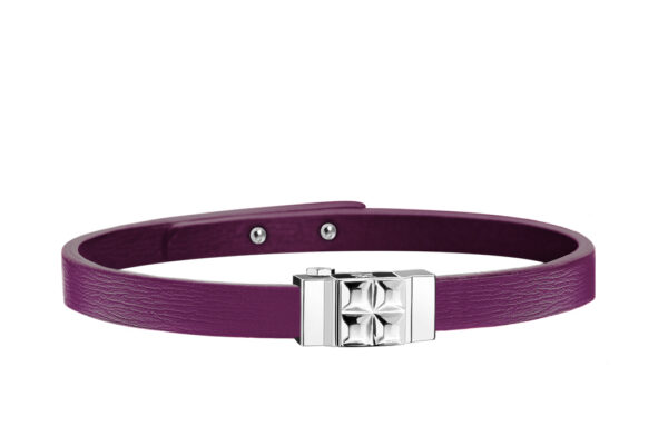 bracelet one cuir violet