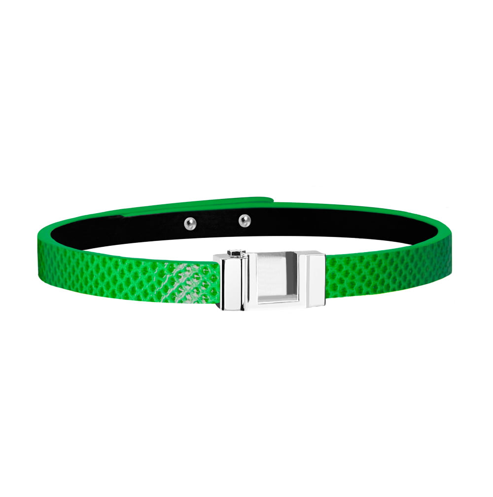 Lanière bracelet serpent d'eau vert fluo