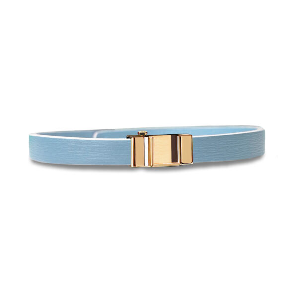 Monture bracelet simple tour veau bleu ciel