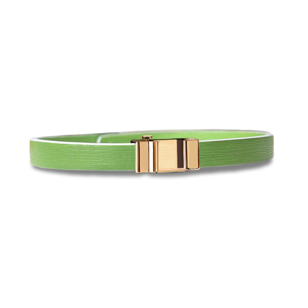 Monture bracelet simple tour veau vert pomme