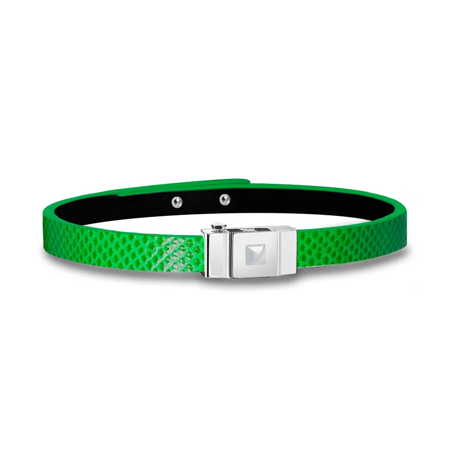 Bracelet homme luxe vert électrique