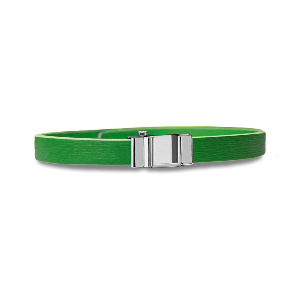 Monture bracelet simple tour veau vert gazon